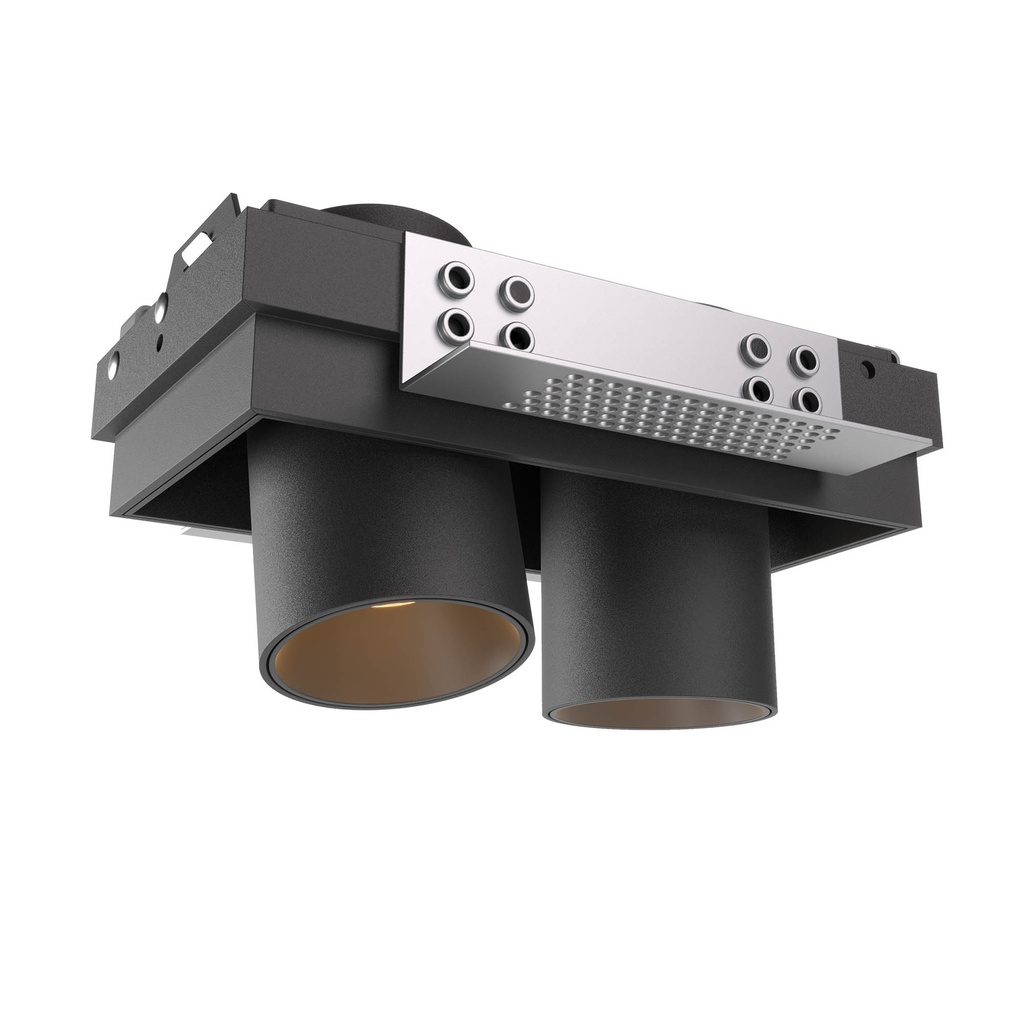 XCANON REC. TRIM. DOWNLIGHT RND. W. RIM 2x13W 350mA 3000K CRI.90 36dgr SBK (5.1.2)