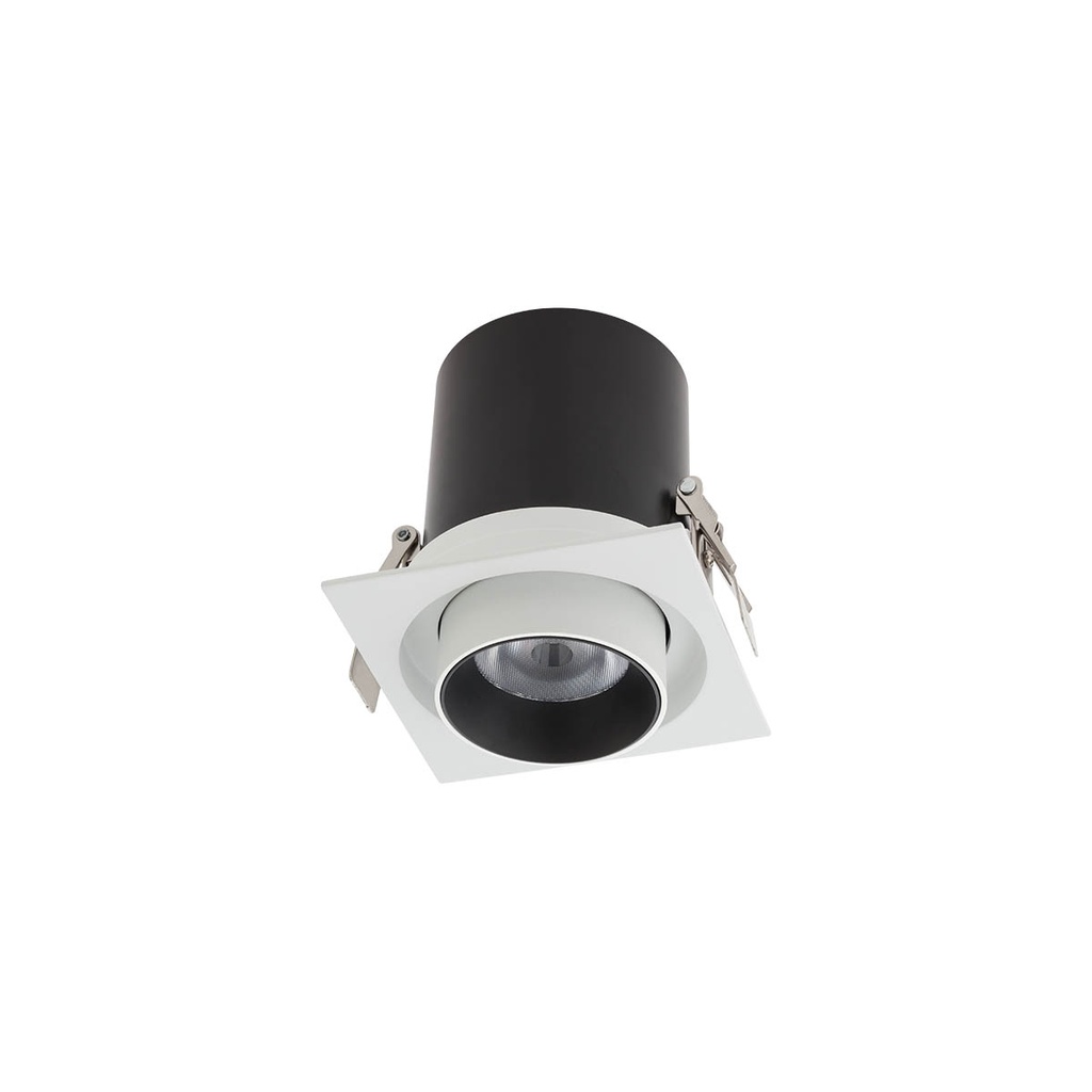 XSLIDE REC. FITTING 1x12W 220-240V AC 3000K CRI.90 IP20 UGR<10 38° SWH (5.1.2)