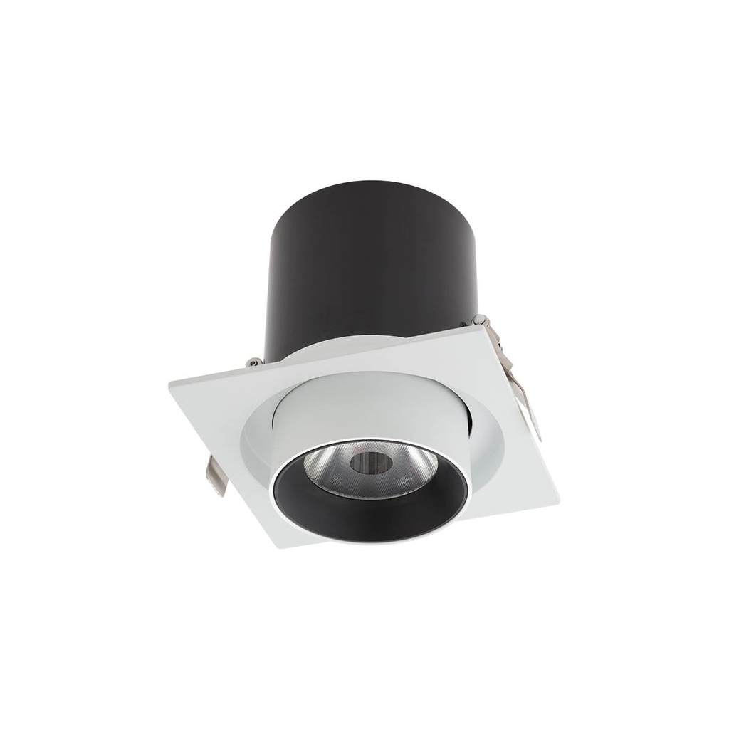 XSLIDE REC. FITTING 1x25W 220-240V AC 4000K CRI.90 IP20 UGR<10 38° SWH (5.1.2)