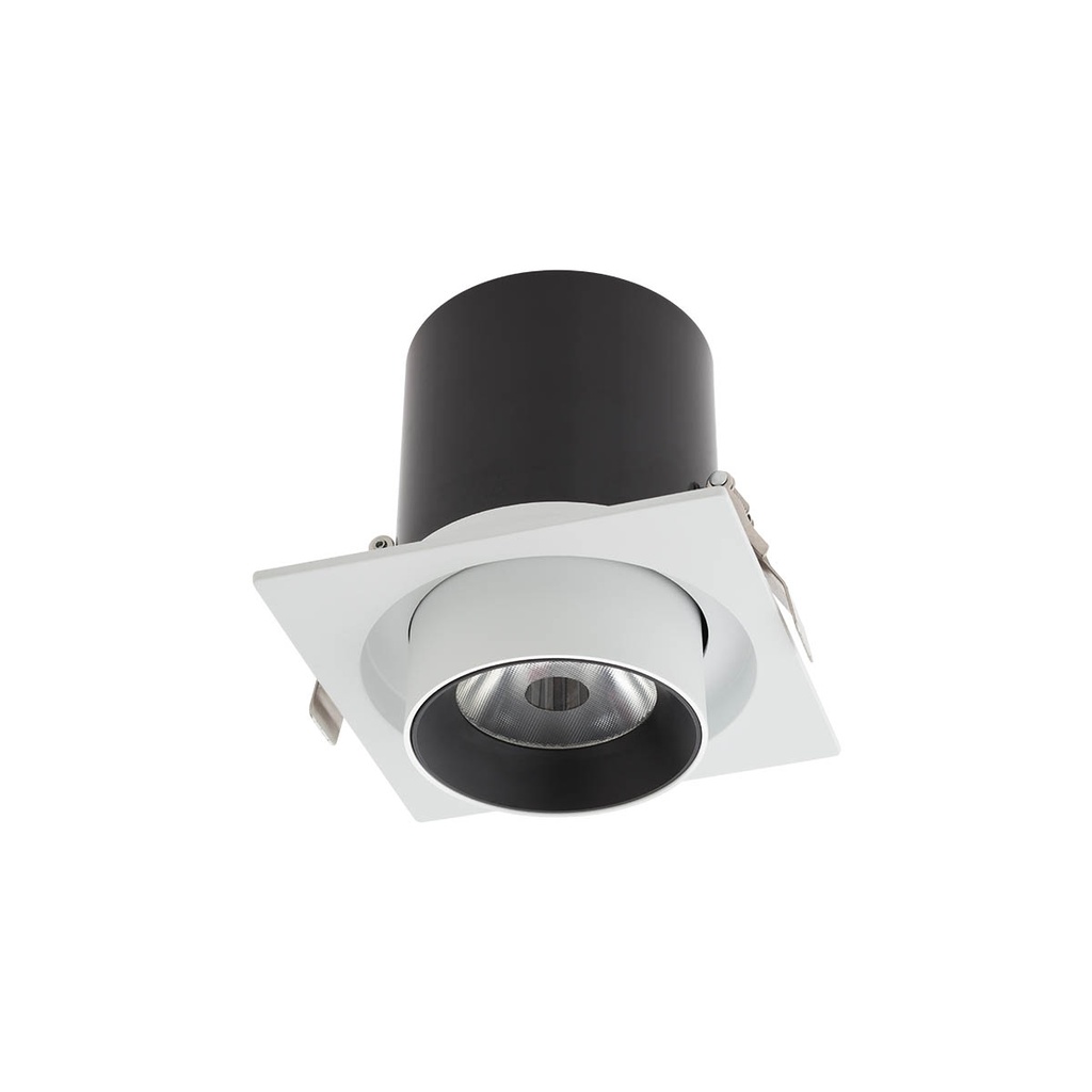 XSLIDE REC. FITTING 1x25W 220-240V AC 3000K CRI.90 IP20 UGR<10 38° SWH (5.1.2)