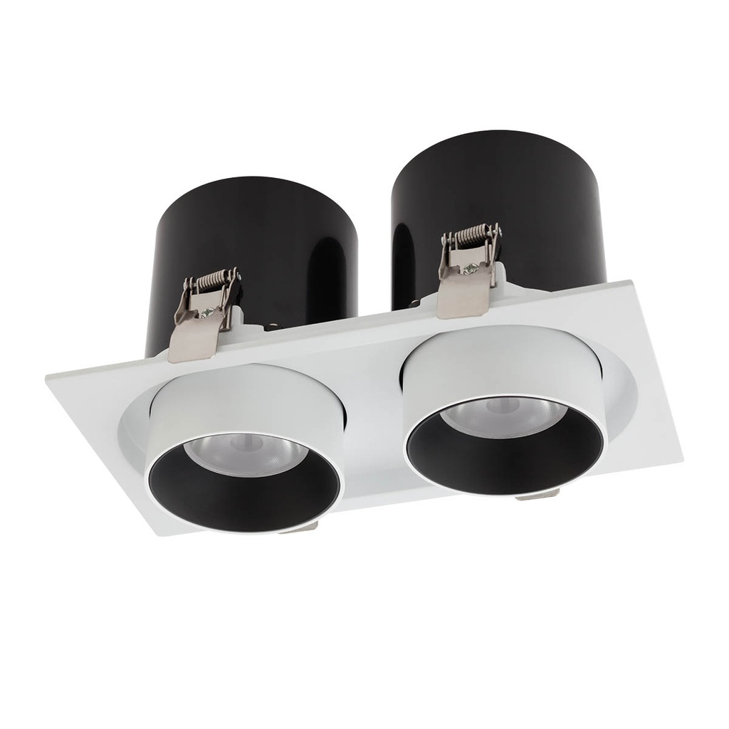 XSLIDE REC. FITTING 2x25W 220-240V AC 3000K CRI.90 IP20 UGR<10 38° SWH (5.1.2)