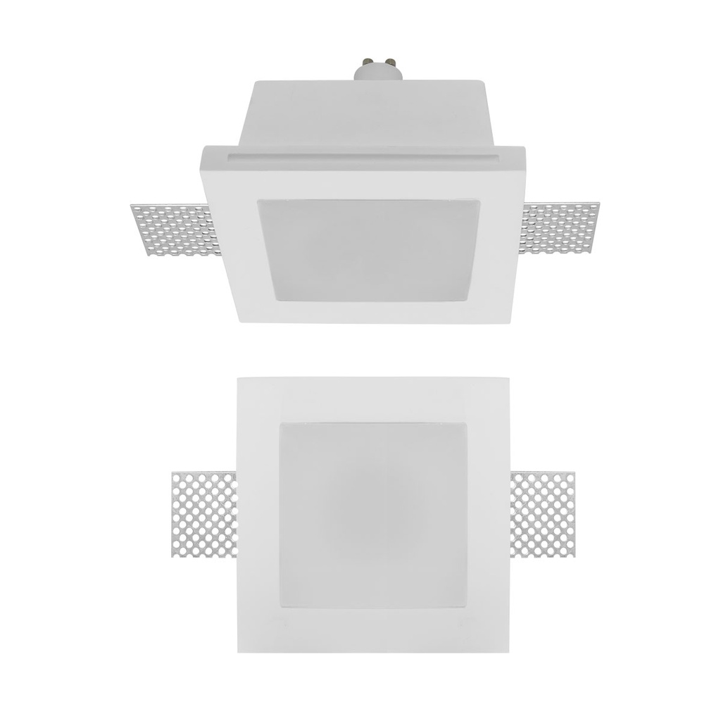 XGESS MINI TRIM. REC. SQ. SPOT with DIFFUSER GU10/PAR16 1x50W max. 230V AC IP20 GP WH (5.1.1)
