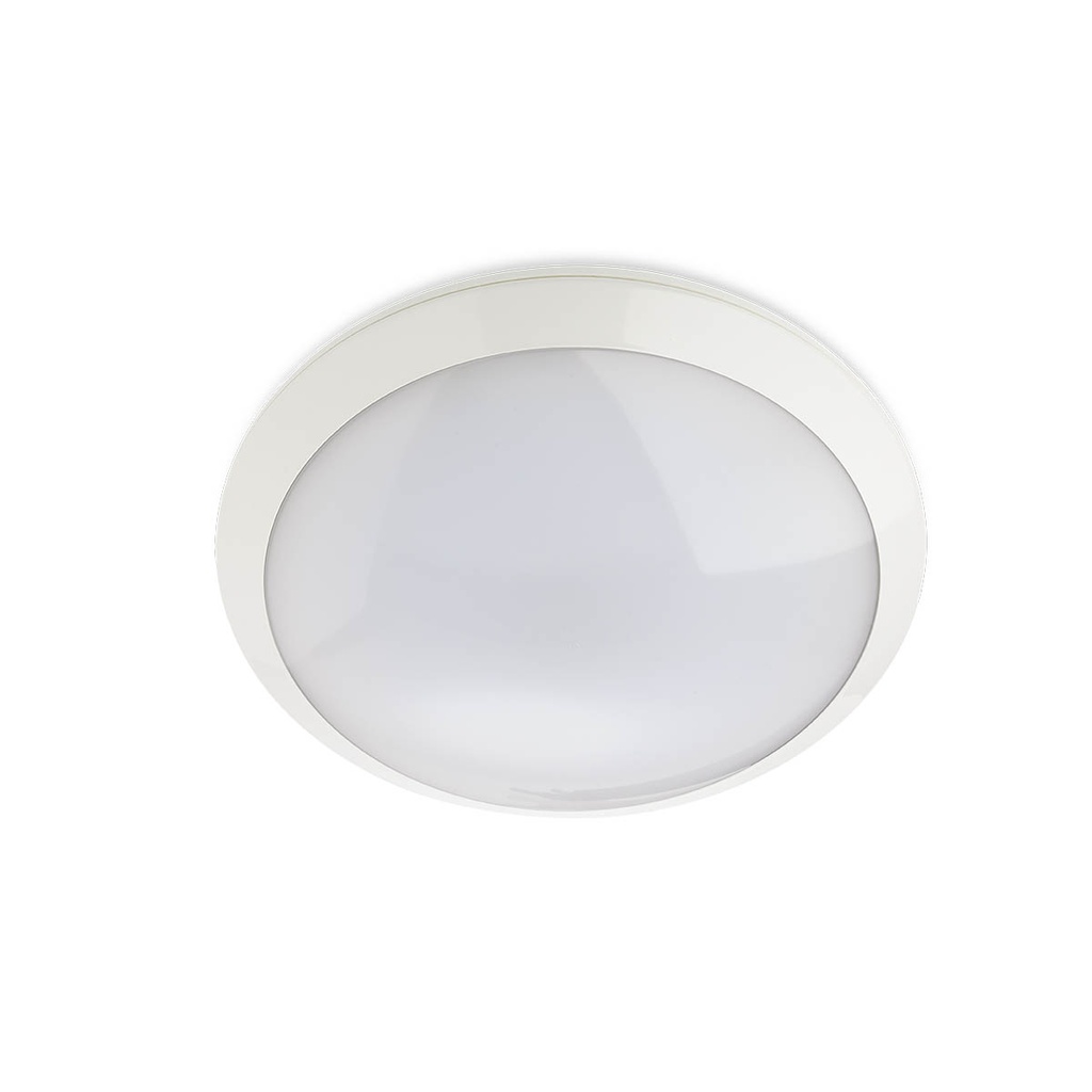 XEDGE RND. SURF. with MOTION/DAYLIGHT SENSOR 20W 220-240V AC 3000K CRI.80 IP66 110° WH (5.1.2)