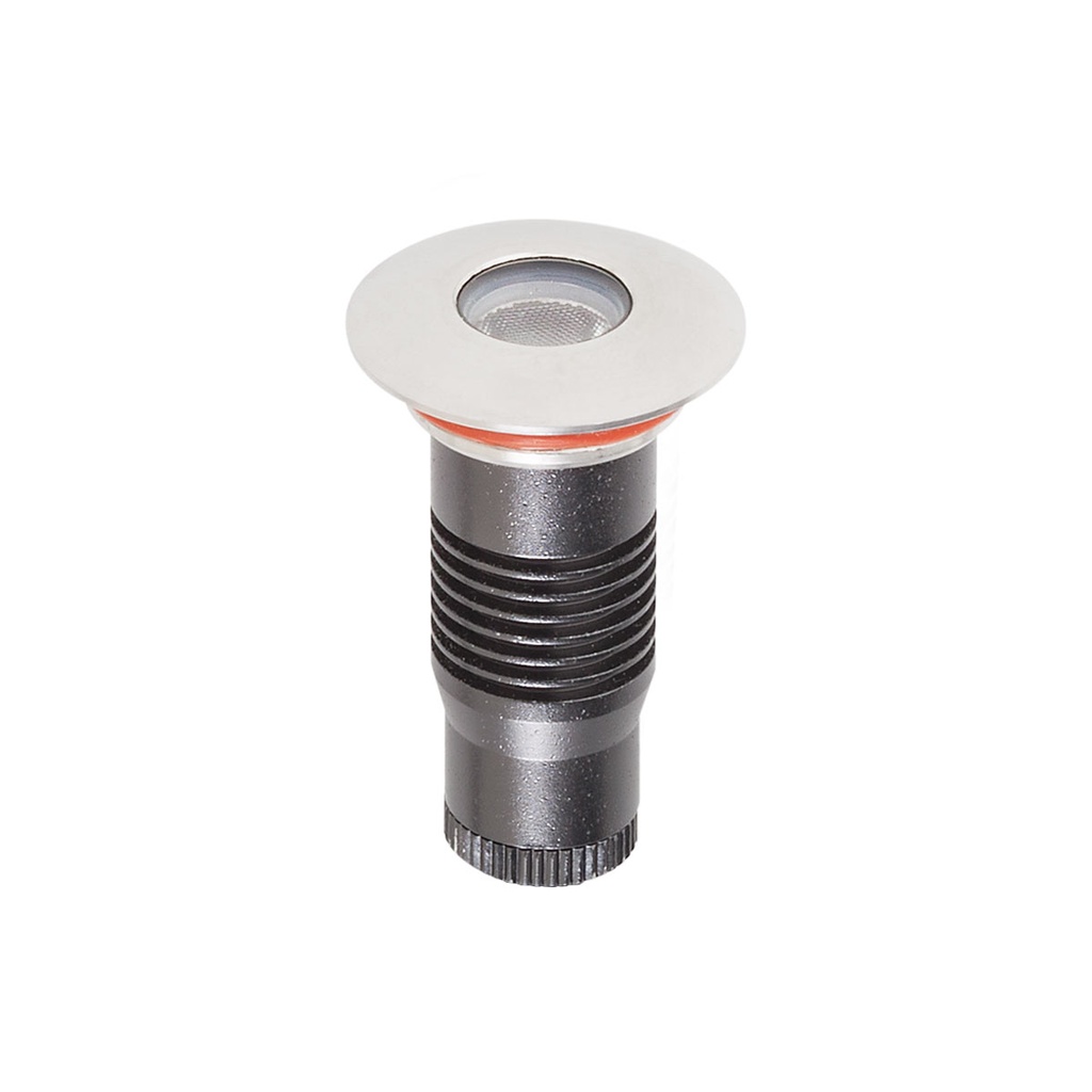 XGROUND GRND. RND. REC. FITTING 1x1W 24V DC 3000K CRI.80 IP67 45° SS (5.1.2)