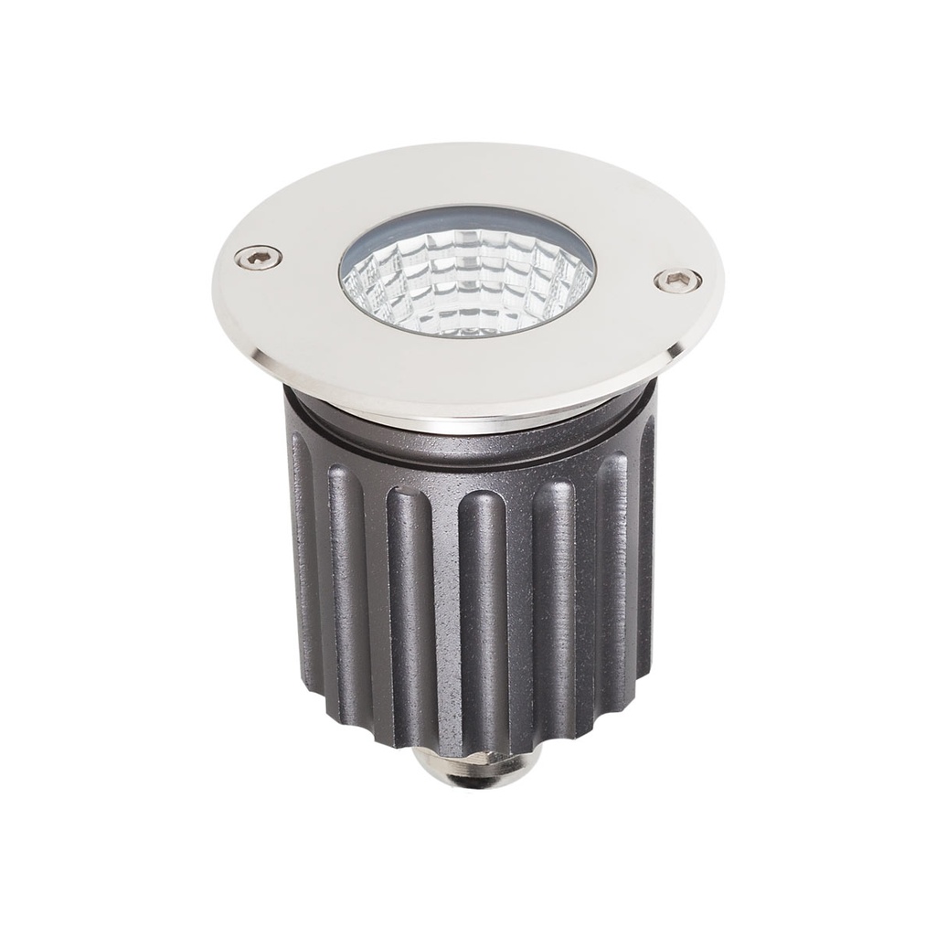 XGROUND GRND. RND. REC. FITTING 1x6W 24V DC 4000K CRI.80 IP67 36° SS (5.1.2)