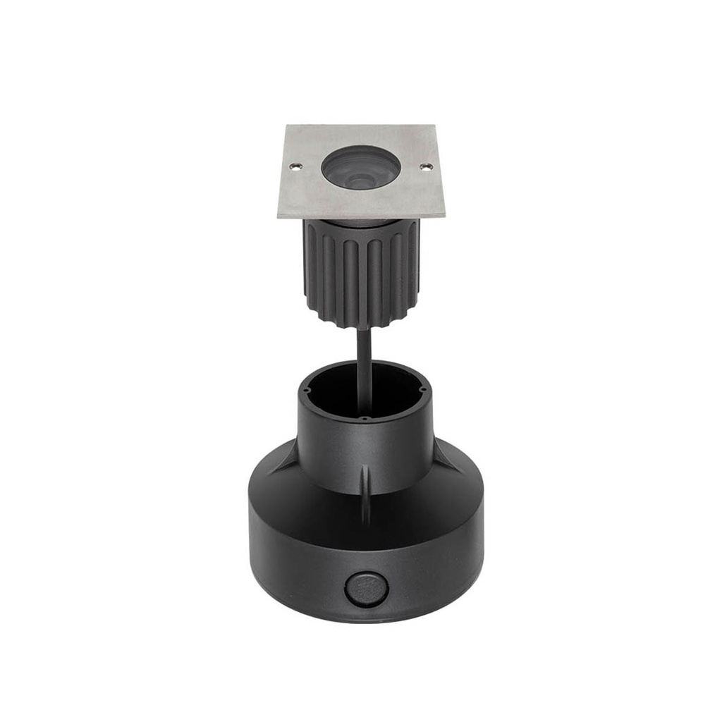 XGROUND GRND. SQ. REC. FITTING 1x6W 24V DC 3000K CRI.80 IP67 36° SS (5.1.2)