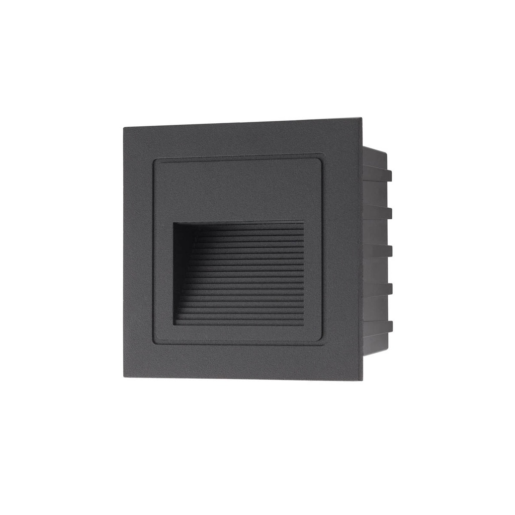 XGHOST IP65 WALL REC. FITTING 2W 100-240V AC 4000K CRI.80 MBK (5.1.2)