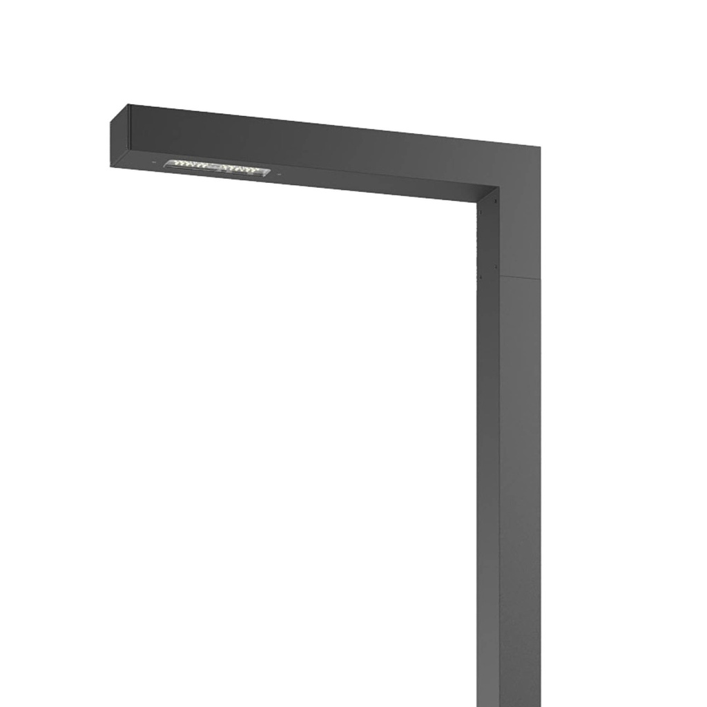 XTORRE STREET LIGHT 4Mr 1x40W 4000K T2-S optic DG (4.1.2)