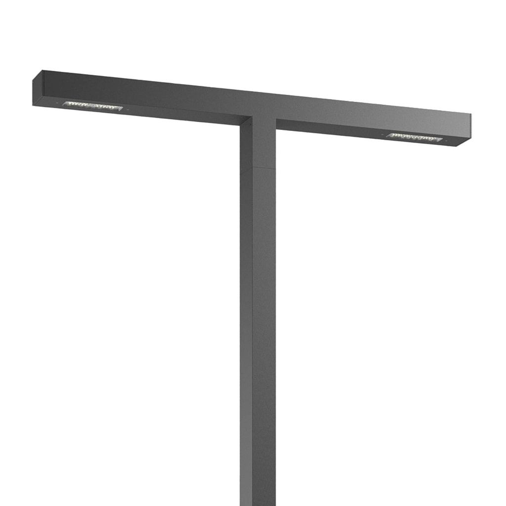 XTORRE STREET LIGHT 4Mr 2x40W 4000K T2-S optic DG (4.1.2)