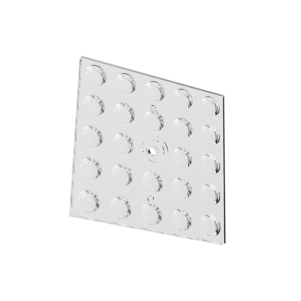 XFIELD OPTICAL SYSTEM w. FRESNEL LENS 30dgr. for GROUP OF 5x5 (24 LEDs)