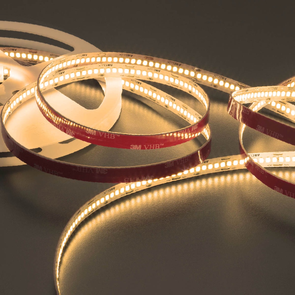 XRIBO IP20 5m/reel LEDS STRIP 22W/m 240 LED/m 24V DC 2700K CRI.80 >115° (5.1.2)