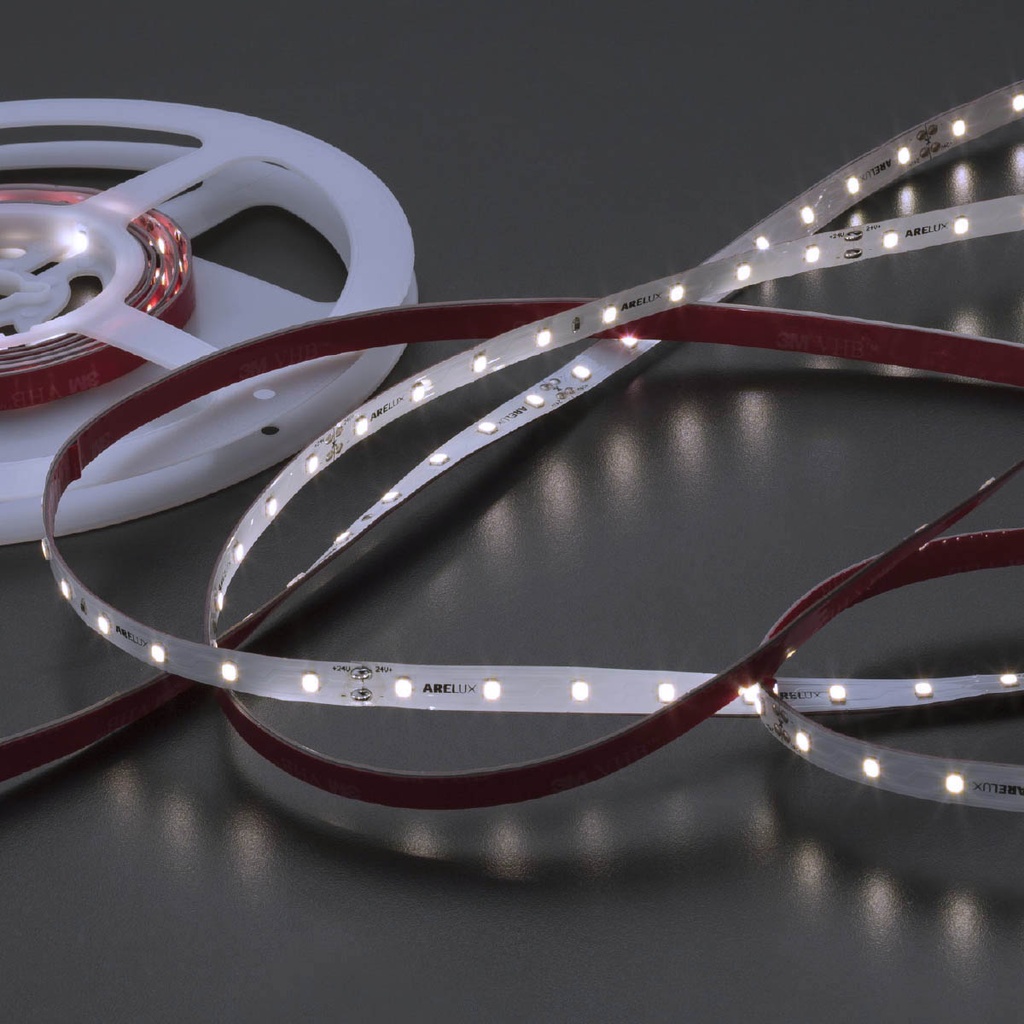 XRIBO IP20 5m/reel LEDS STRIP 6W/m 64LED/m 24V DC 6000K CRI.80 >115° (5.1.2)