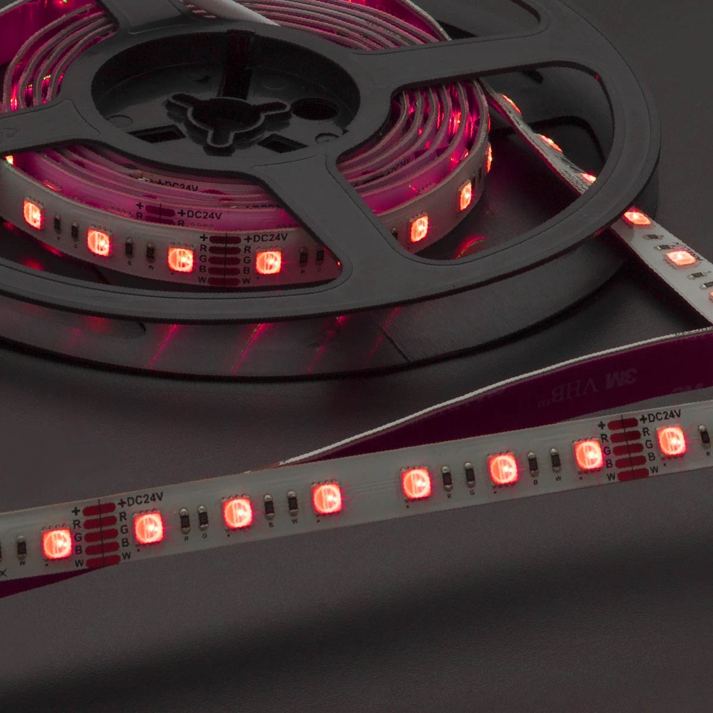 XSTRIP RGB+WW IP65 5m/reel LEDS STRIP 14,4W/m 60LED/m 24V DC RGB+3000K CRI.80 120° (5.1.2)