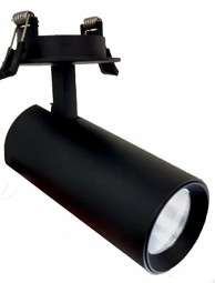 Spot tubulaire LEd noir multipuissance 8-14W 1000-1900lm 3000K CRI>90-36° Triac dim