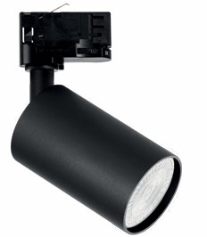 Track spot noir rond - diam 55x90mm - orientable - Ip20 - excl. 1xGU10