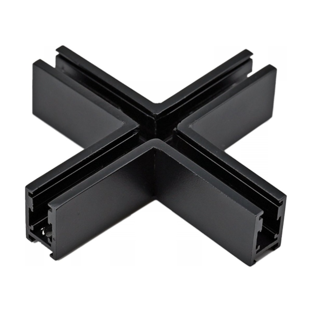 CROSS CONNECTOR FOR SURFACE MAGNETIC TRACKS 5MM ,BLACK MATT