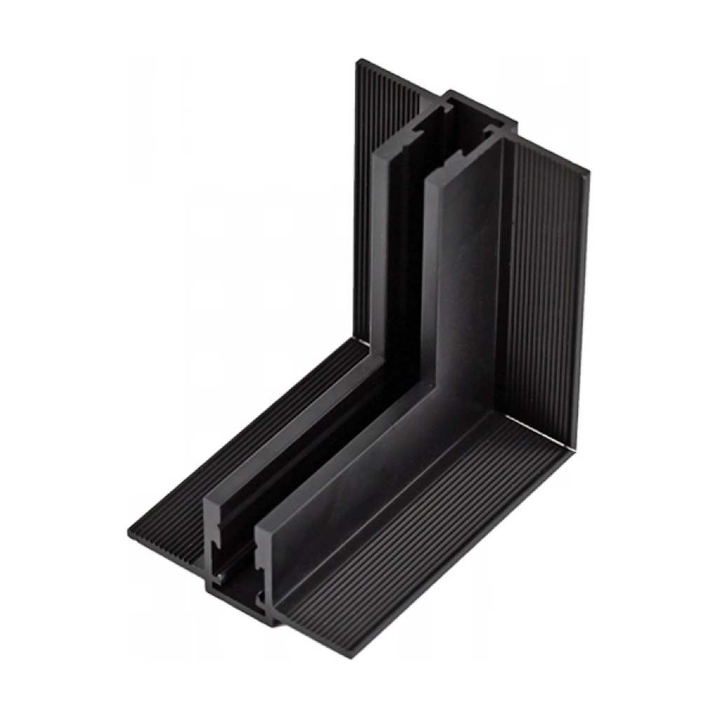 VERTICAL INNER CORNER FOR TRIMLESS MAGNETIC TRACKS 5MM ,BLACK MATT
