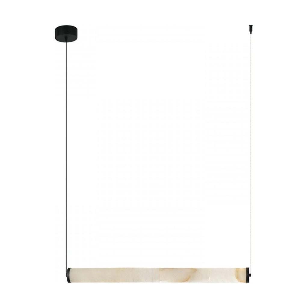 PENDANT LED LINE LIGHT 20W 3000K TRIAC SANDY BLACK - ALABASTER