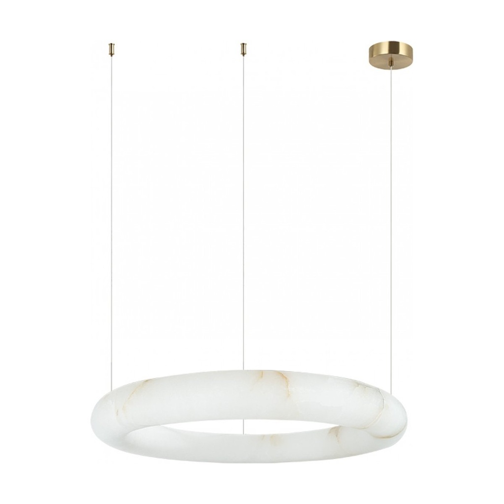 ROUND PENDANT LED LIGHT 35W 3000K TRIAC ALABASTER - BRASS