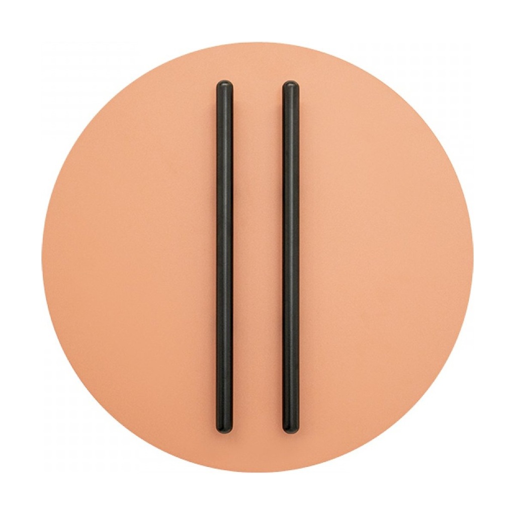 WALL LED LIGHT 13W 3000K TRIAC BLACK MATT STICK - SANDY BRICK RED BASE