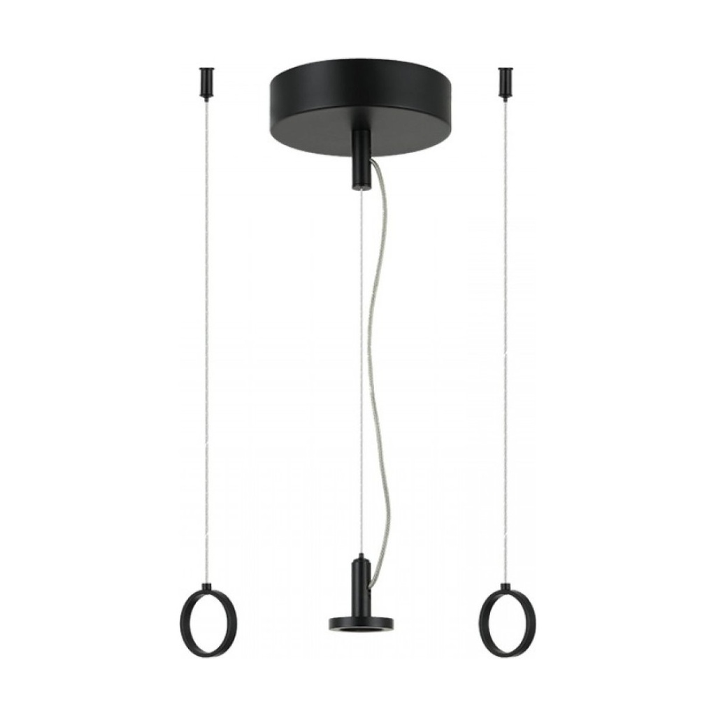 CEILING BASE WITH DRIVER FOR 15W MAX PLUG & PLAY MODULAR SYSTEM BLACK