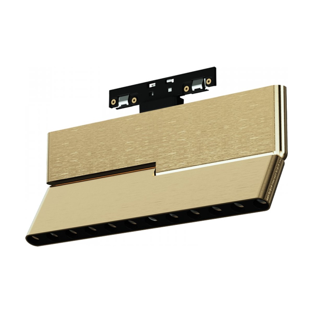 MAGNETIC GRILLE LIGHT FOR MAGNETIC TRACKS 3MM 12W 3000K TRIAC - DALI, BRASS