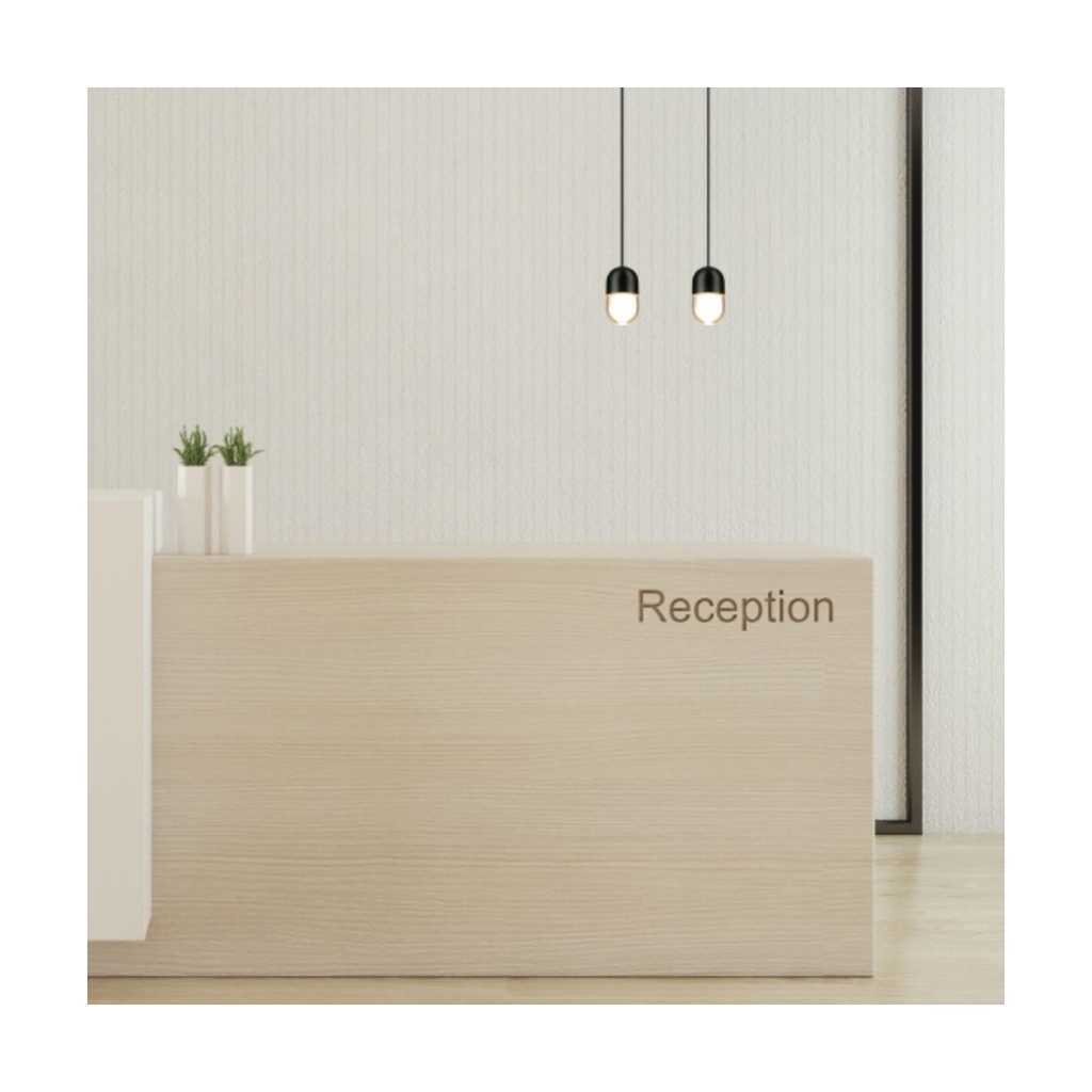 PENDANT LED LIGHT 7W 3000K SANDY BLACK ALUMINIUM - ACRYLIC