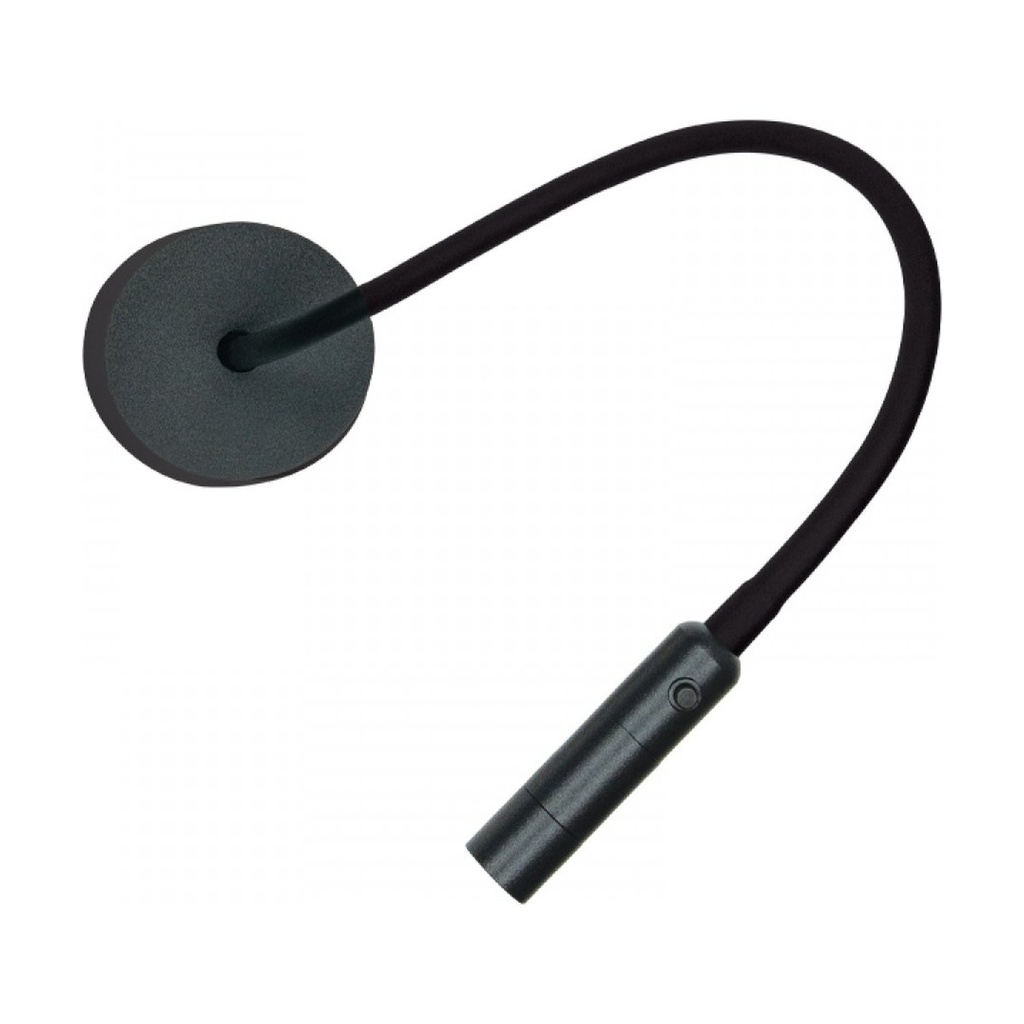 WALL LED READING LIGHT 3W 3000K SANDY BLACK METAL - ALUMINIUM