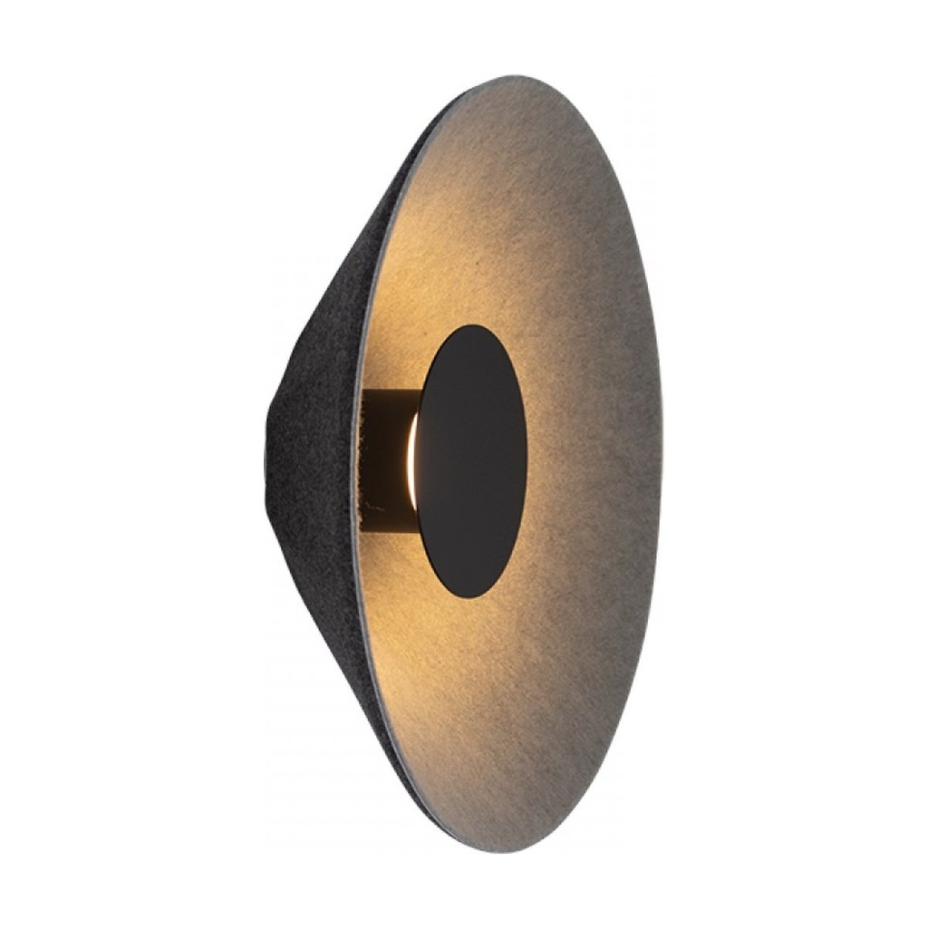SCONCE LED LIGHT 6W ACOUSTIC LIGHT GREY - BLACK 