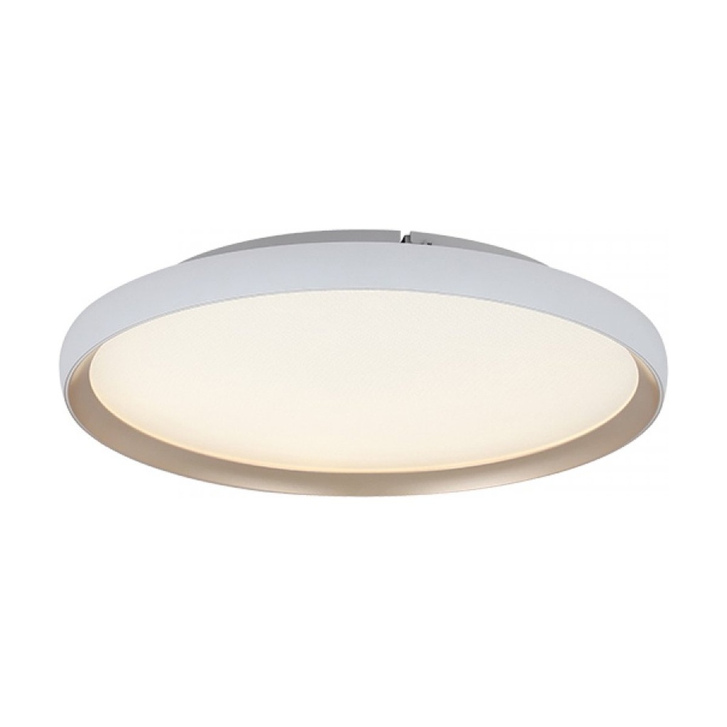 CEILING LED LIGHT 20W 2700K-3000K-4000K ALUMINIUM - MICROPRISMATIC ACRYLIC  WHITE MATT - GOLD 