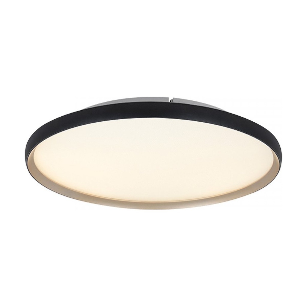 CEILING LED LIGHT 20W 2700K-3000K-4000K  ALUMINIUM - MICROPRISMATIC ACRYLIC  BLACK MATT - GOLD 