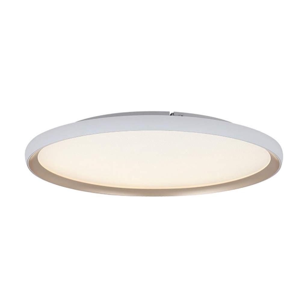 CEILING LED LIGHT 42W 2700K-3000K-4000K ALUMINIUM - MICROPRISMATIC ACRYLIC  WHITE MATT - GOLD 