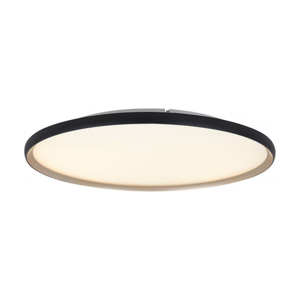 CEILING LED LIGHT 42W 2700K-3000K-4000K  ALUMINIUM - MICROPRISMATIC ACRYLIC, BLACK MATT - GOLD 
