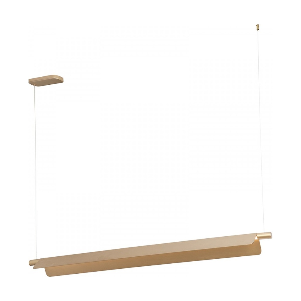 PENDANT LED LIGHT 22W 3000K-4000K-5700K BRUSHED GOLD MOVABLE LIGHT DEFLECTORS 