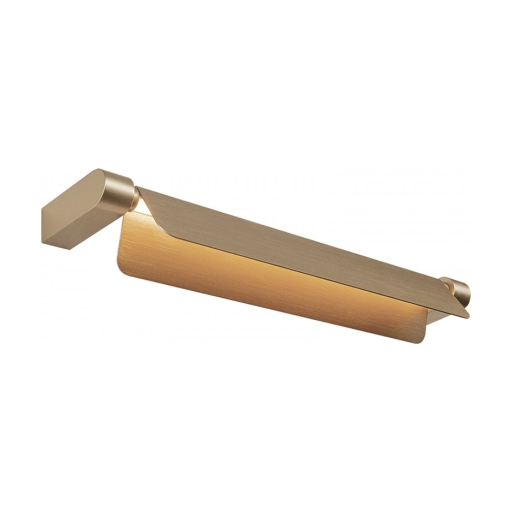 WALL LED LIGHT 8W 3000K BRUSHED GOLD MOVABLE LIGHT DEFLECTORS