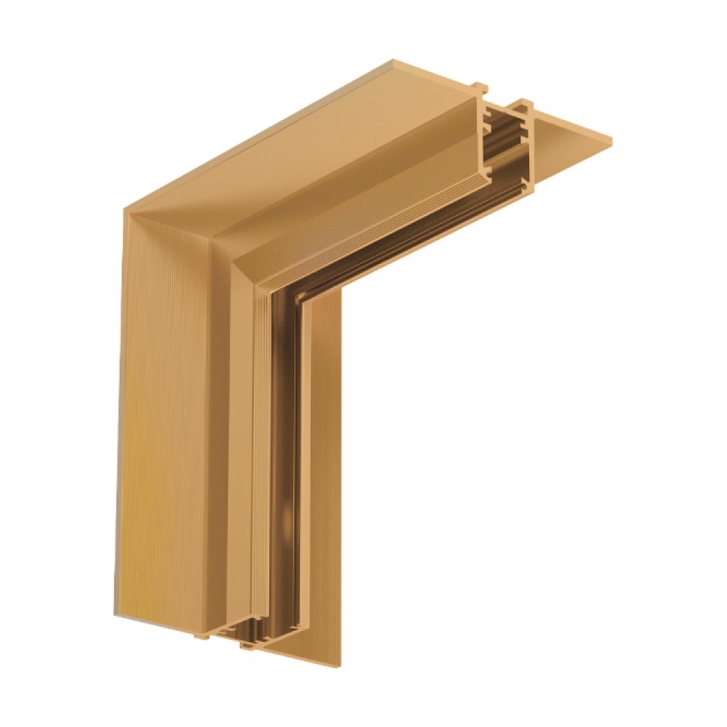 TRIMLESS VERTICAL CORNER FOR MAGNETIC TRACK 6MM ANTIQUE BRASS