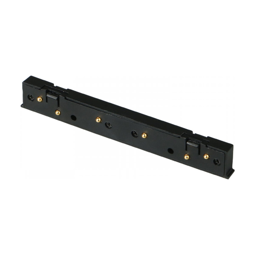 STRAIGHT CONNECTOR FOR MAGNETIC TRACKS 6MM BLACK