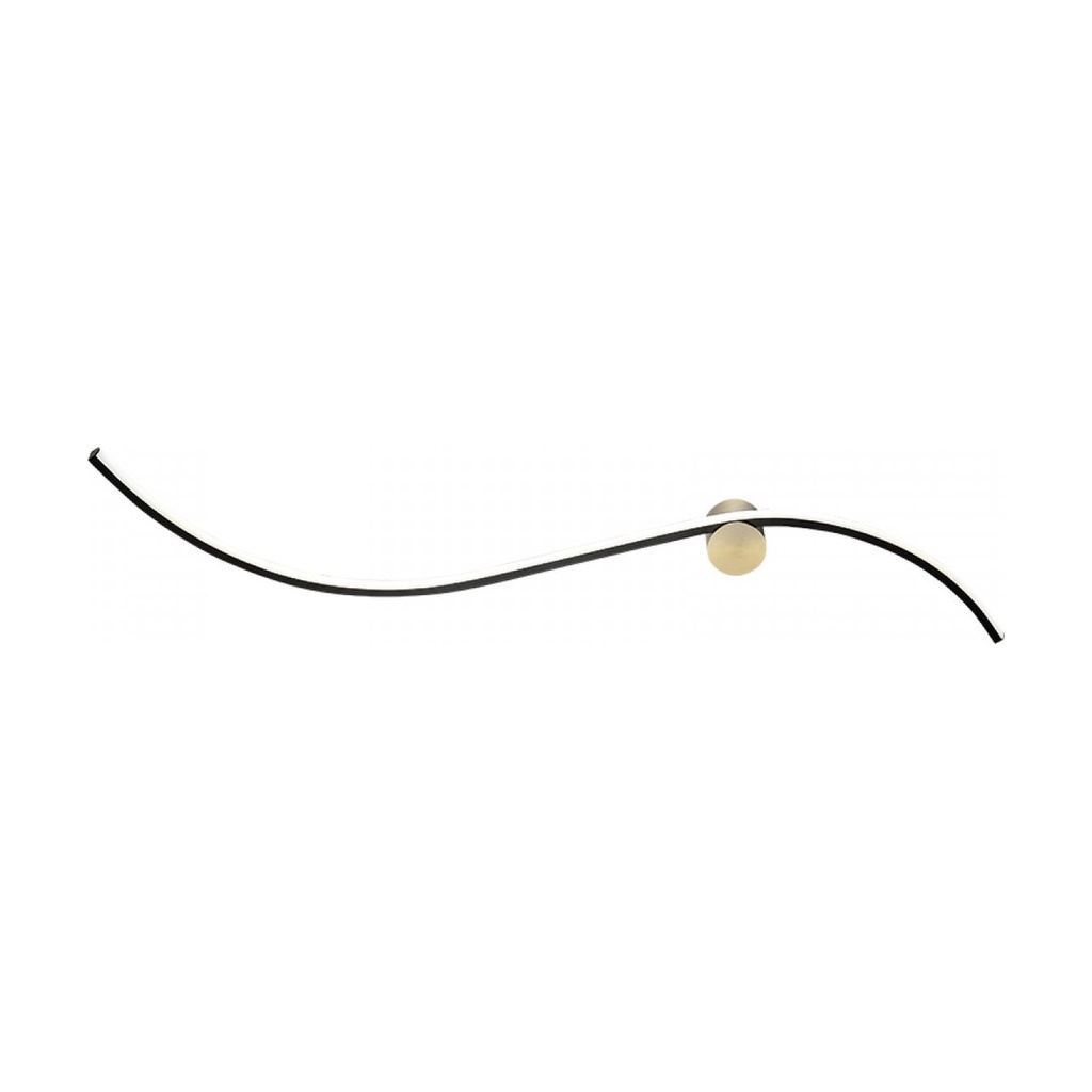 WALL LED LIGHT 19W 3000K SANDY BLACK MATT - GOLD MATT
