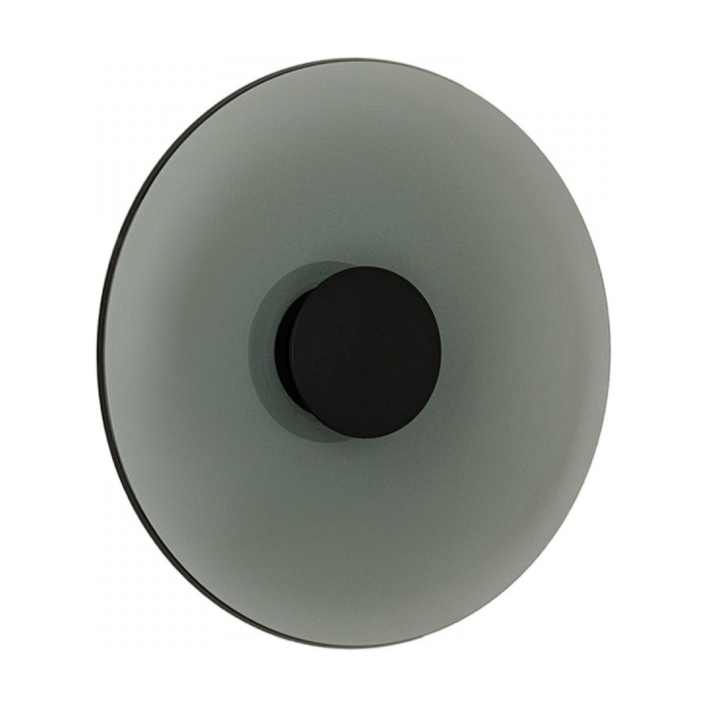 WALL LED LIGHT 22W 2700K-3000K TRIAC BLACK MATT - SMOKED GLASS