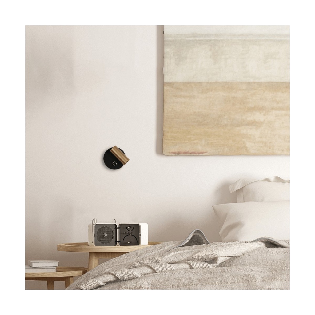 WALL LED READING LIGHT 3W 3000K TOUCH DIM METAL - ALUMINIUM