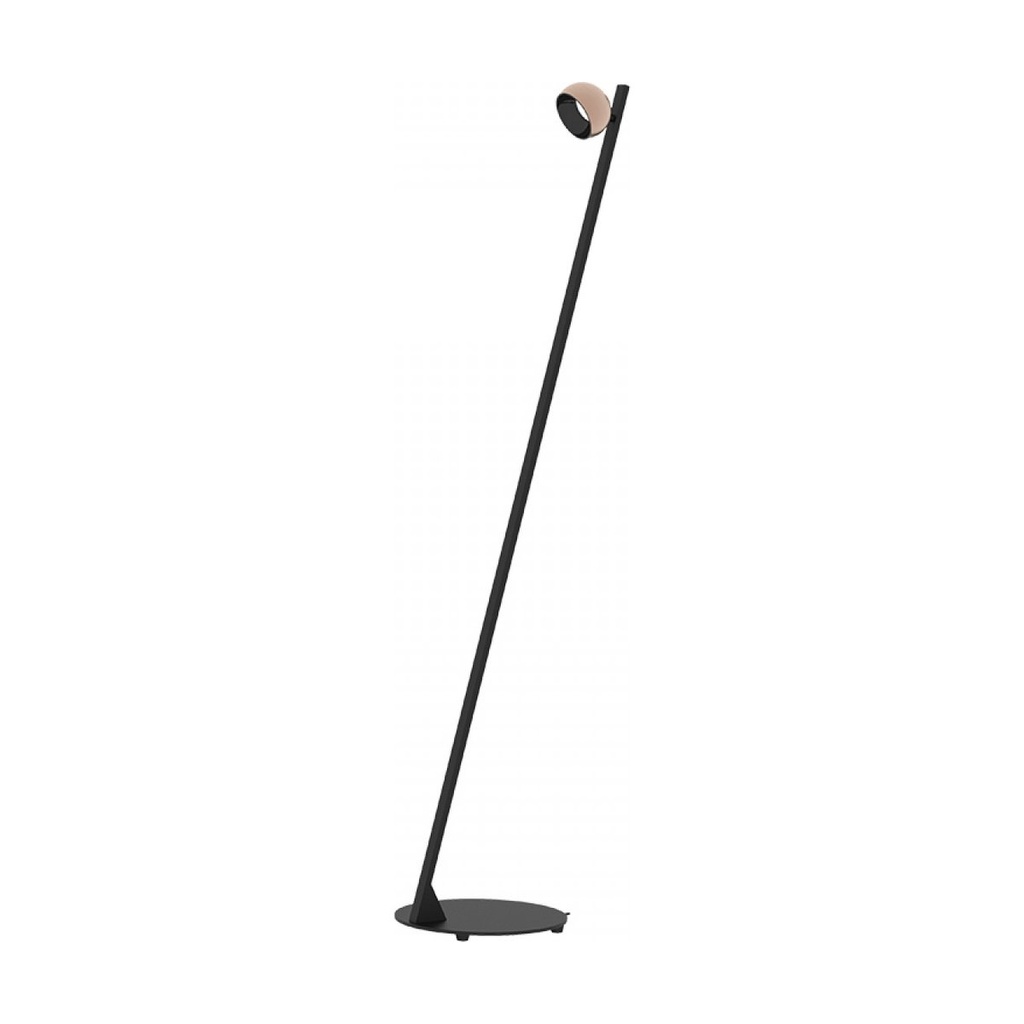 FLOOR LED LIGHT 7W 3000K SANDY BLACK BASE - CHAMPAGNE SHADE 359° MOVABLE 