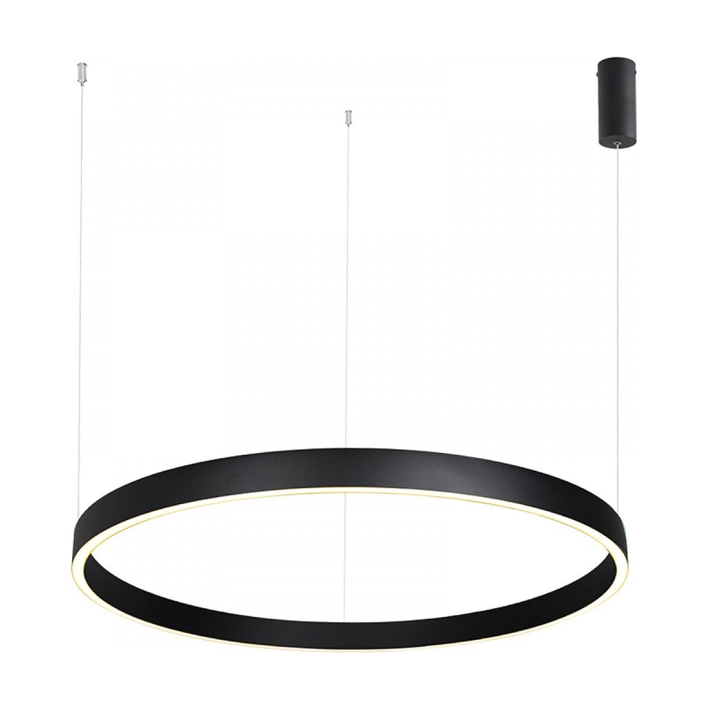 PENDANT LED LIGHT UP-DOWN 70W 3000K BLACK ALUMINIUM - ACRYLIC