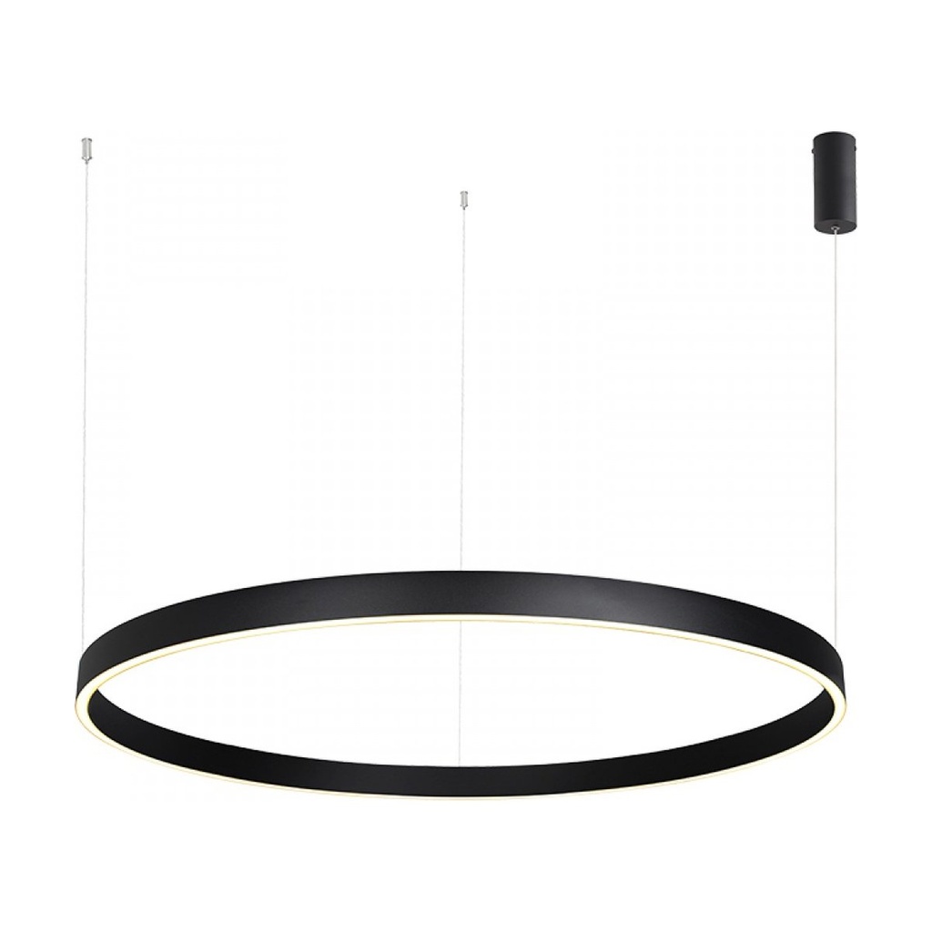 PENDANT LED LIGHT UP-DOWN 88W 3000K BLACK ALUMINIUM - ACRYLIC