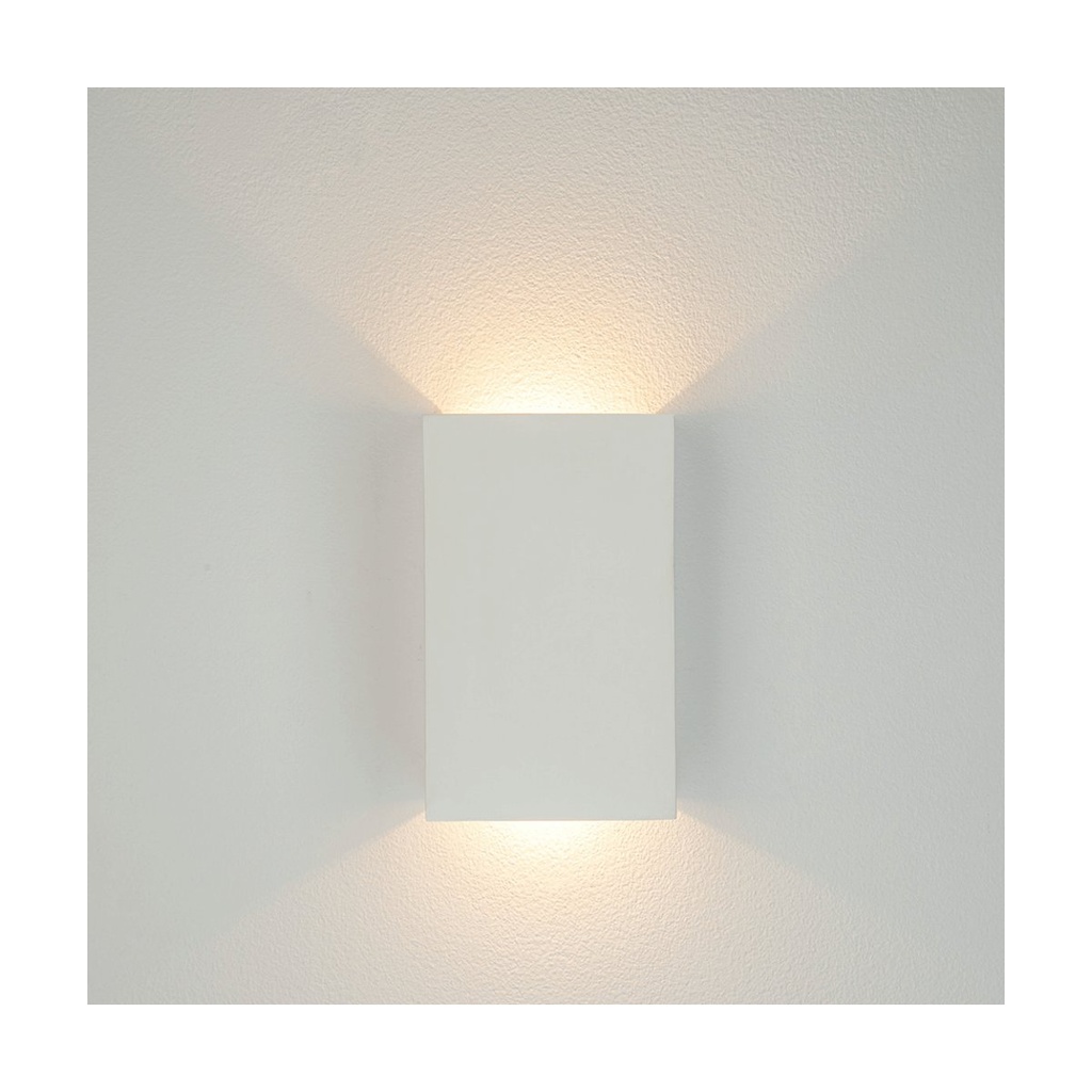 WALL LED LIGHT 5W 3000K UP-DOWN LIGHTING PURE WHITE GYPSUM 