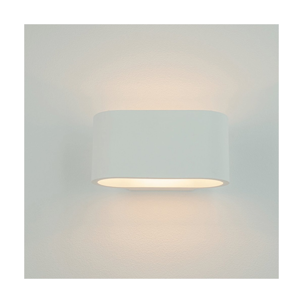 WALL LIGHT 1xG9 MAX 25W UP-DOWN LIGHTING PURE WHITE GYPSUM 