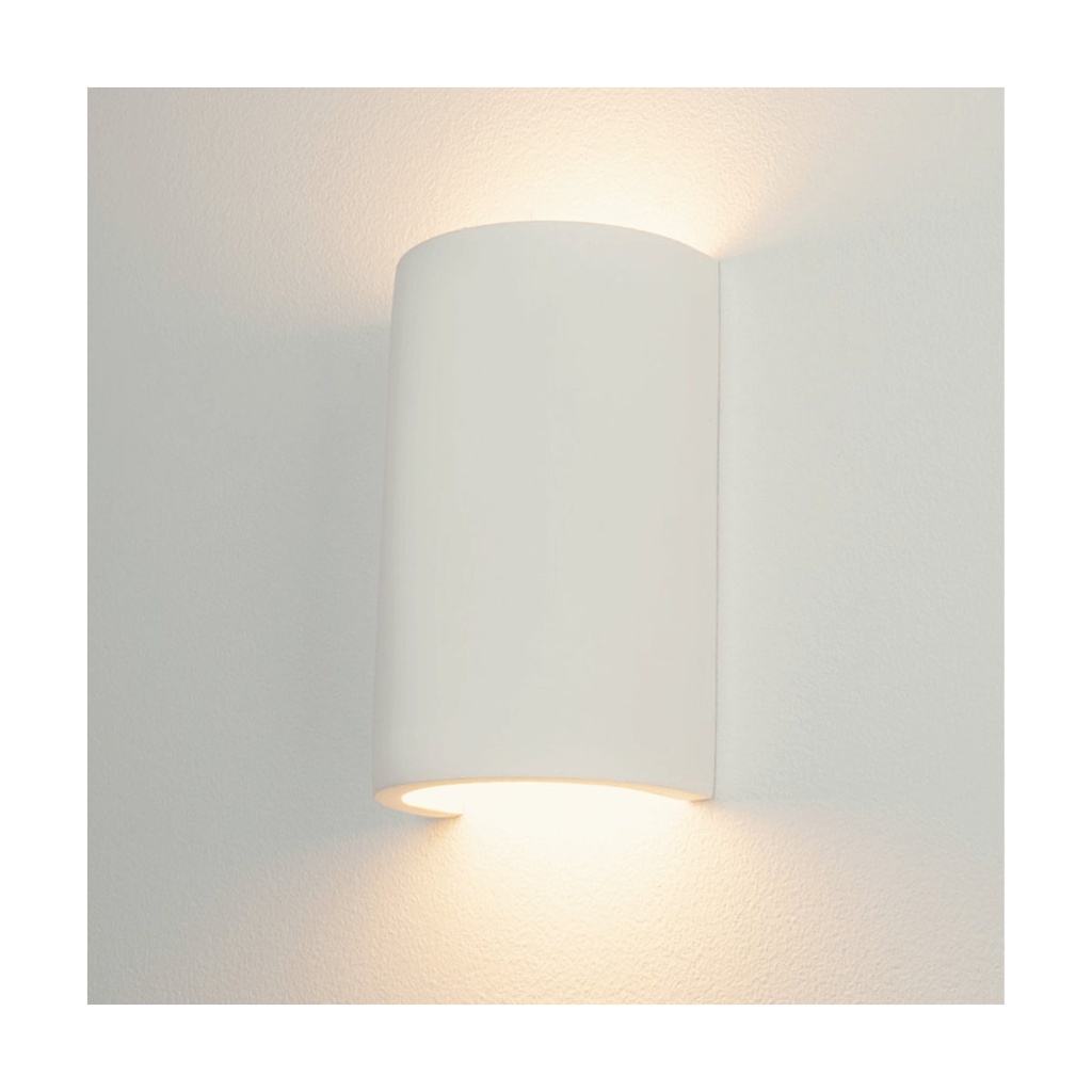 WALL LIGHT 2xG9 MAX 25W UP-DOWN LIGHTING PURE WHITE GYPSUM