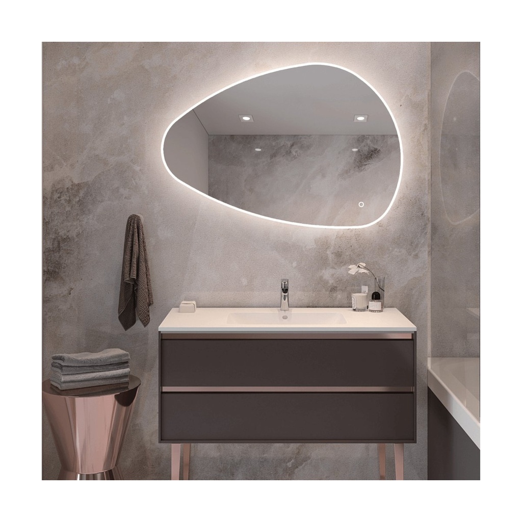 MIRROR WITH LED LIGHT 18W 3000K-4000K  TOUCH DIMMING SWITCH IP44