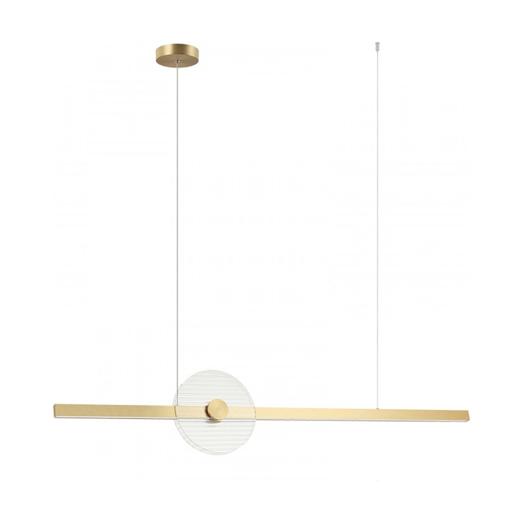 PENDANT LED LIGHT 20W 3000K TRIAC GOLD - CLEAR GLASS