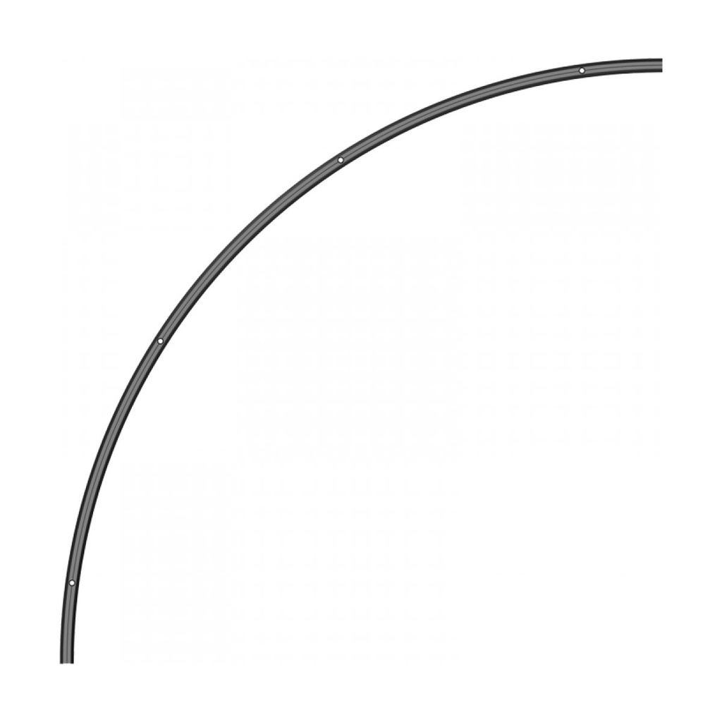SURFACE MAGNETIC CURVED TRACK 6MM D:900 SANDY BLACK