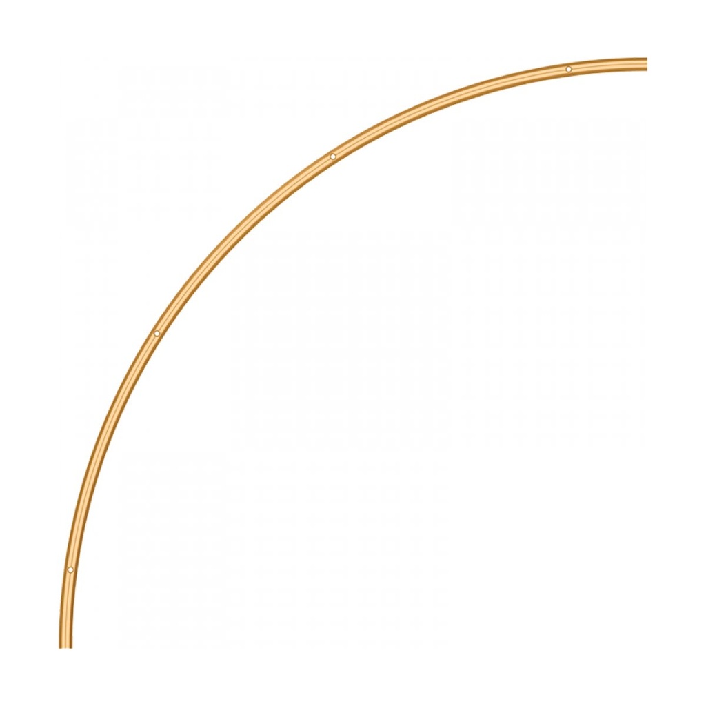 SURFACE MAGNETIC CURVED TRACK 6MM D:900 ANTIQUE BRASS 